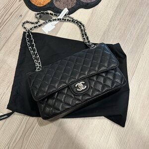 Chanel Classic Black Quilted Shoulder Bag
